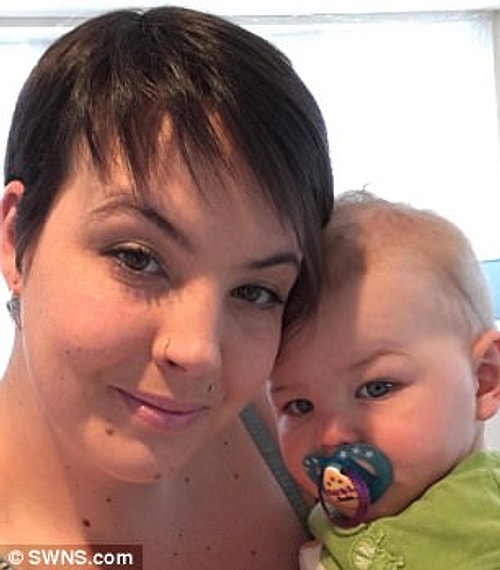 'I decided to put him in the back of the car while I was unloading the shopping so he didn't keep trying to stand up in the trolley.'