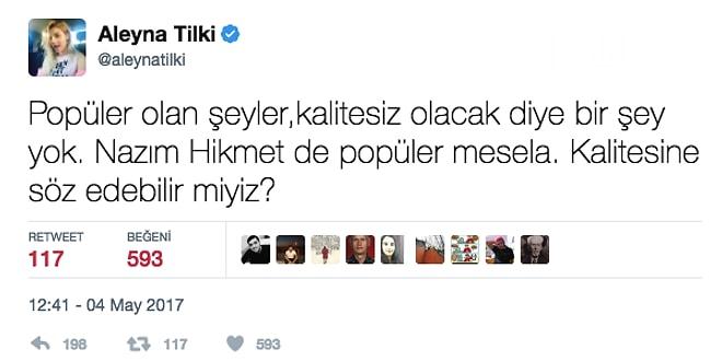 Yine Gündem! Aleyna Tilki'nin Nazım Hikmet'le İlgili Attığı Tweet Sosyal Medyayı Ayağa Kaldırdı!