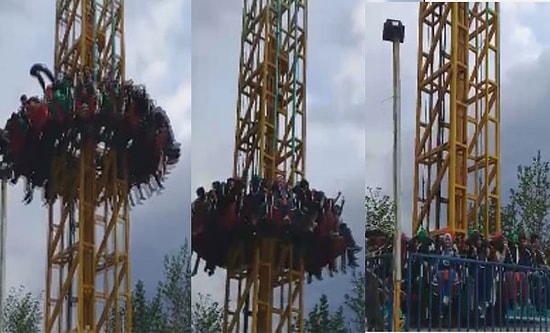 Konya'da Lunapark'ta Halatı Kopan Adrenalin Kule'de 10 Kişi Yaralandı