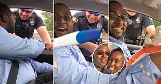 Eşine Hamile Olduğunu Söylemek İçin Polislerden Yardım Alan Kadından Müthiş Sürpriz