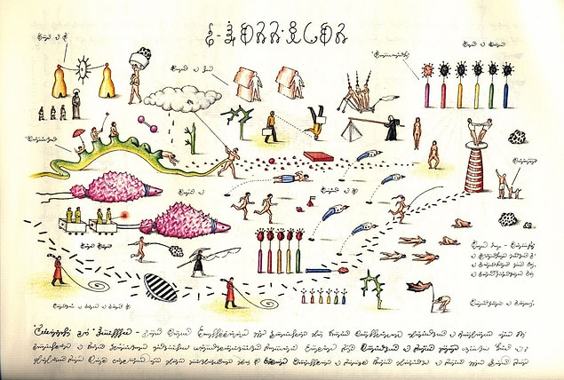 7. It's still unknown whether Serafini used a language of random images or a language he invented.