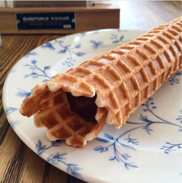 17. Вафельные трубочки со сгущенным молоком