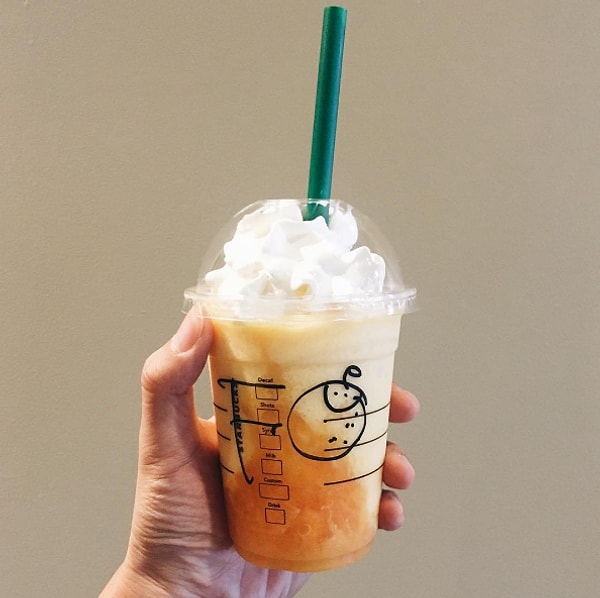 15. "Фраппучино с кусочками апельсина", Япония