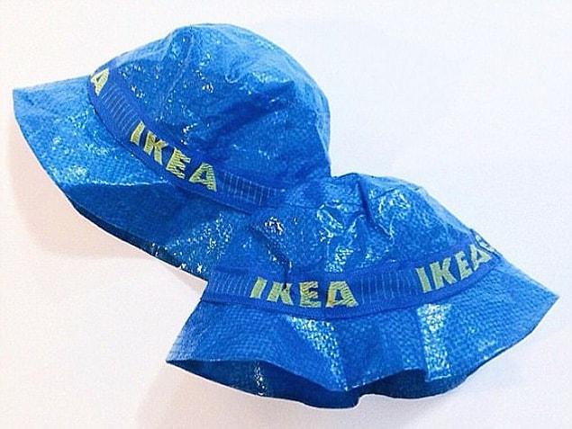7. eeling blue: At least you know your custom IKEA bucket hat will keep you dry, as its made out of Frakta's air-tight plastic material