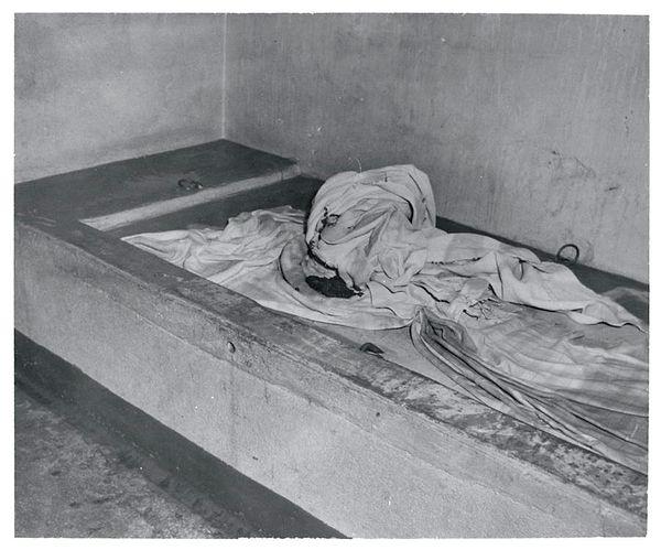 8. On March 29, 1950, at Philadelphia's Bella Vista Sanitorium, a fire killed nine patients, five of whom had been chained to concrete slabs like the one pictured.