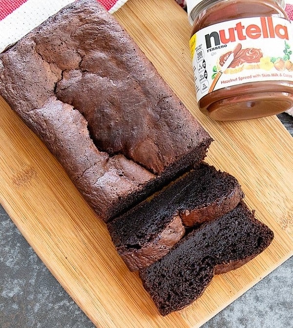 6. Банановый хлеб с Нутеллой без муки