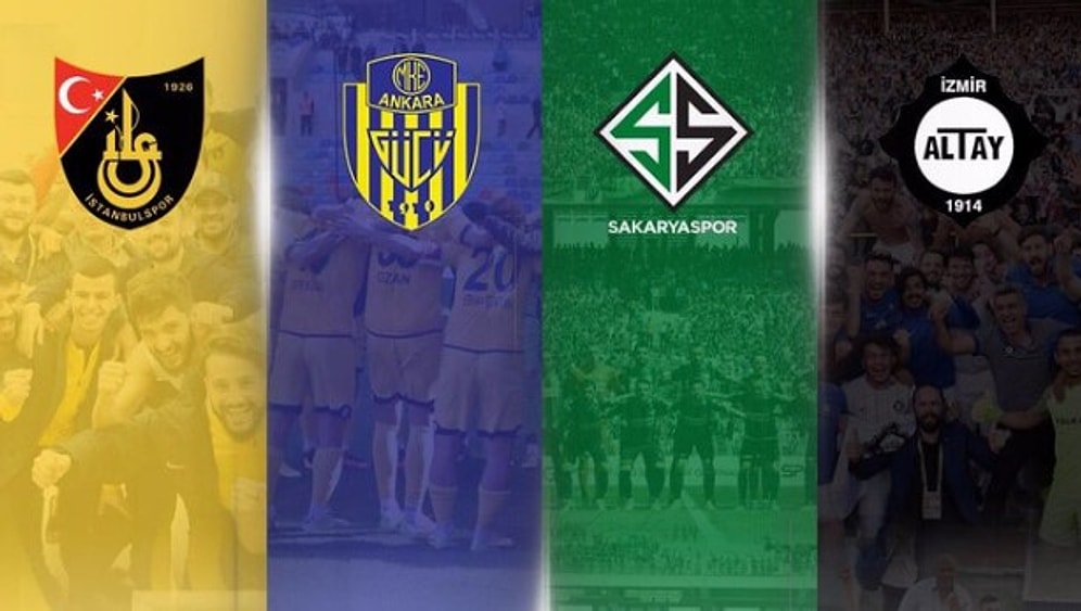 Efsaneler Geri Dönüyor: İstanbulspor, Ankaragücü, Sakaryaspor ve Altay Üst Lige Yükseldi