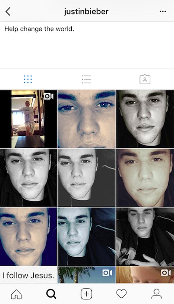 Instagram hesabı şöyle görünüyordu: