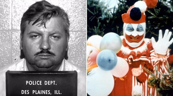 9. John Wayne Gacy, or the “Killer Clown” dressed as “Pogo the Clown” during children parties. He lured teenage boys by deception or took them by force and then sexually assaulted, tortured, and murdered them.