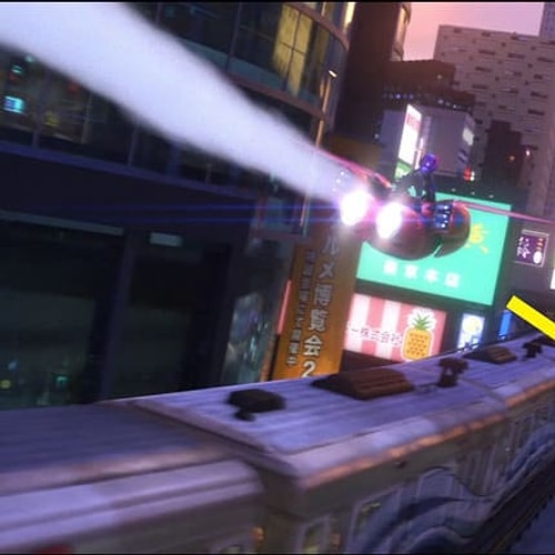 В "Городе героев", когда Хиро и Беймакс совершают свой первый полет, они пролетают над статуей Олафа