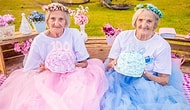 100-летние сестры-близняшки отпраздновали свой юбилей праздничной фотосессией