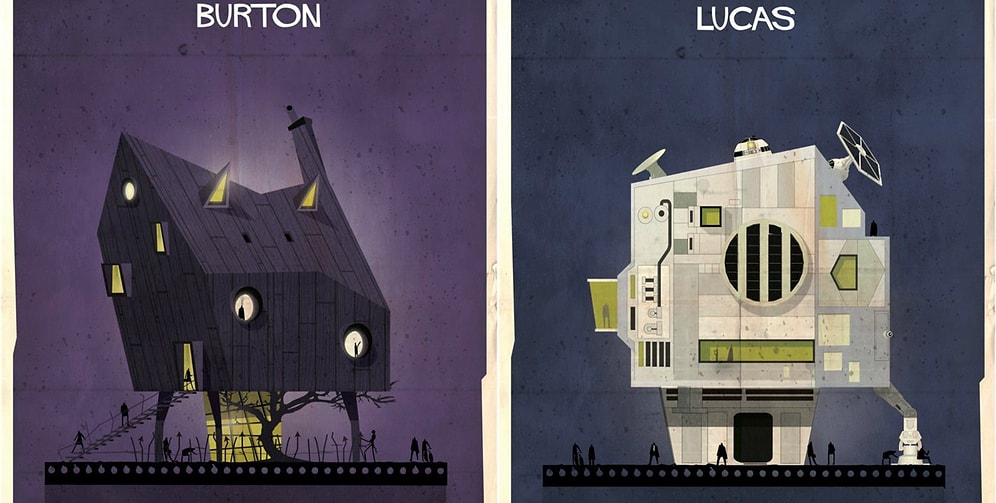 Как выглядели бы дома режиссеров, если бы они строили их так же, как делали фильмы