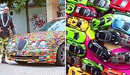 This Businessman Decorated His Jaguar With 4,600 Toy Cars!
