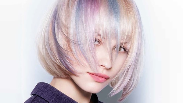 11. А как интересно перламутр "играет" на коротких волосах!