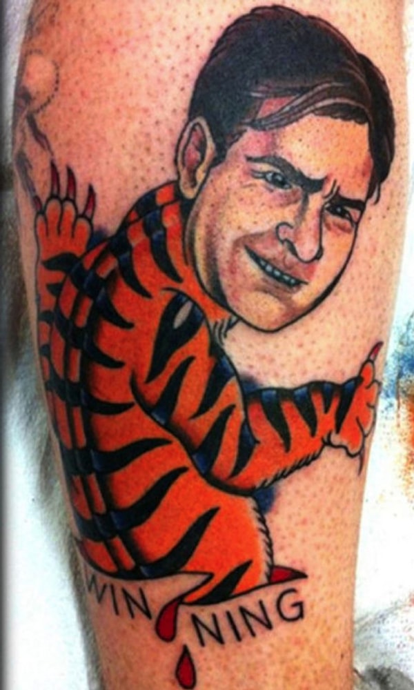 3. Интересно, что скажут этому фанату Чарли Шина при приеме на работу?