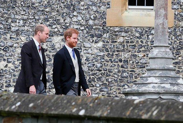 Prens William ve Prens Harry düğüne birlikte teşrif ediyor.