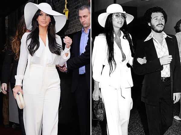 5. Kim Kardashian idolüm dediği şarkıcının stilini birebir uygulamaktan geri durmuyor.