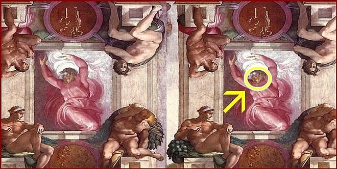 Michelangelo'nun Sistine Şapeli'ne Gizlediği ve Az Kişinin Bildiği Anatomik Şifreler Bulundu!