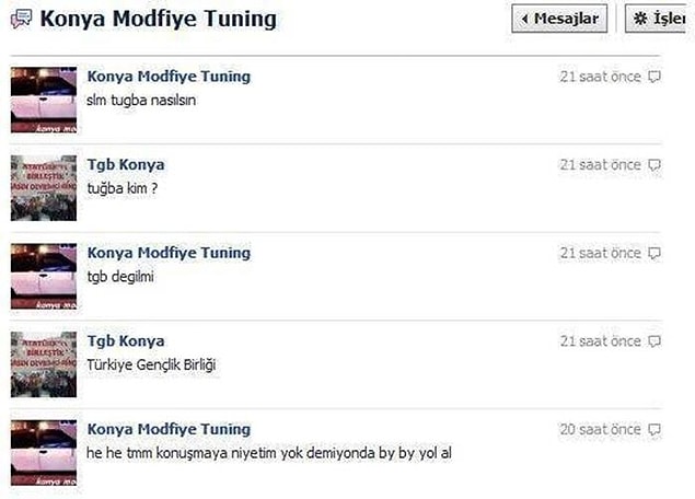 15. Derneğe yürüyen de modifiye dükkanı. Kurumlar bile flört yapıyor.