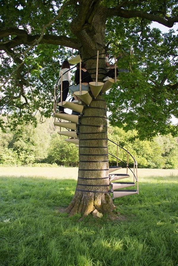 8. Ağaçlara tırmanmak için taşınabilir merdiven