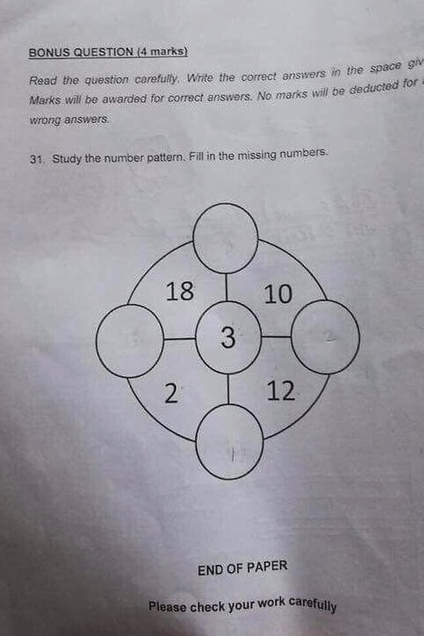 Ну так что? Есть ли у вас идеи на этот счет? Какие цифры нужно поставить в кружки в следующей последовательности: Север, Юг, Запад, Восток?