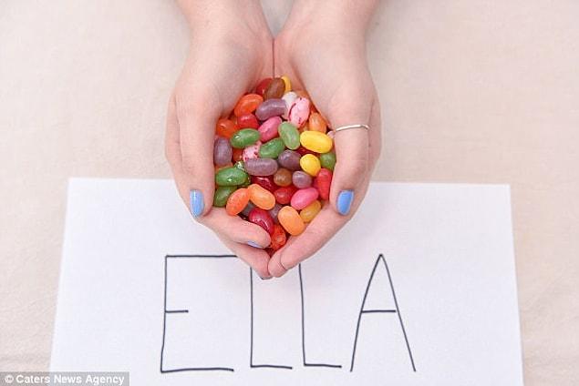 The name Ella gives Kathryn the taste of jellybeans.