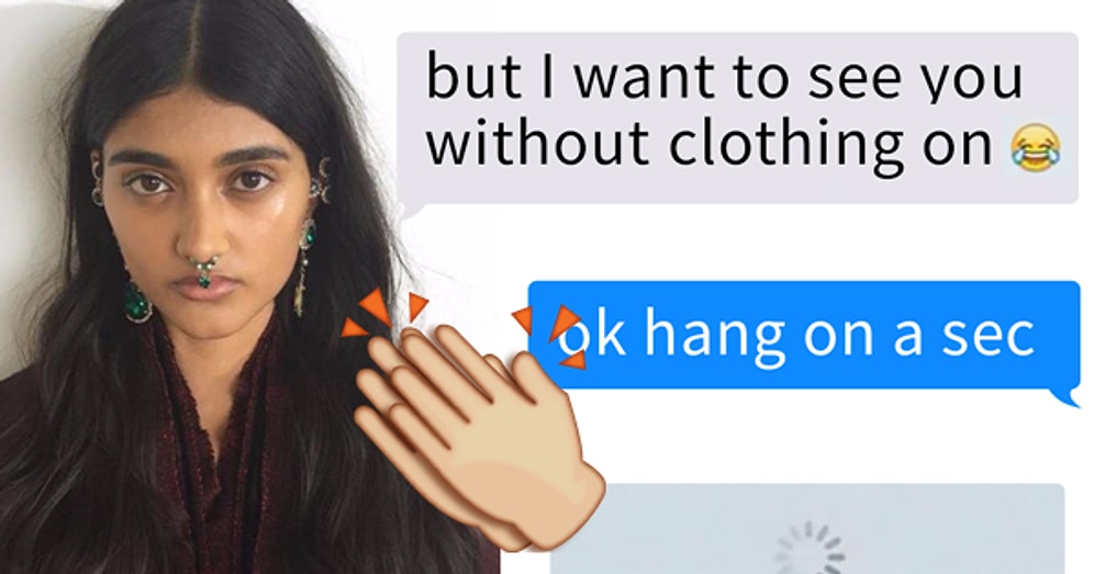 Bir Kadının Kendisinden Çıplak Fotoğraf İsteyen Erkeği Dumur Ettiği Efsane Mesaj