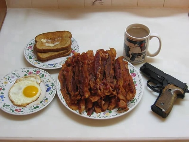 9. Breakfast table like this.