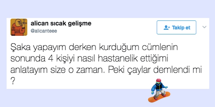 bir ucus gorevlisinin saka yapmak isterken basina gelenleri anlattigi komik anisi