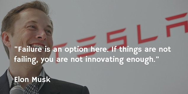 And now: Elon Musk mastered the art of failing successfully. His net worth is $14,8 billion.