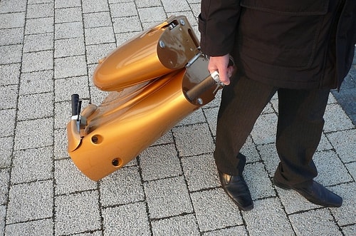 The scooter which turns into a suitcase