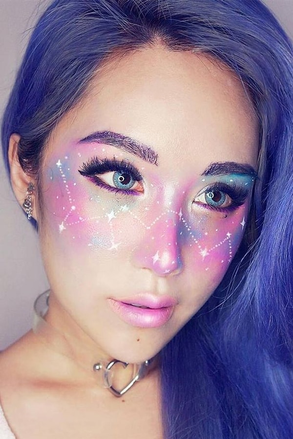 10. Настоящая галактика на вашем лице 🚀