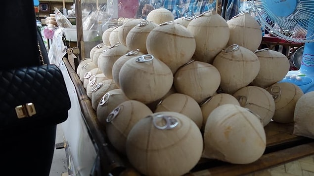 19. These coconuts have soda can pull tabs!