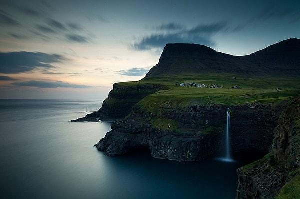 19. Gasadalur Köyü, Faroe Adaları