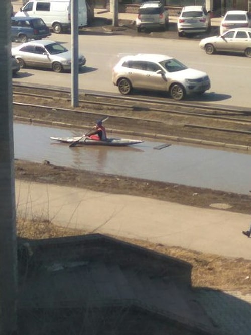Когда лёд на реке еще не растаял, а тренироваться уже хочется...