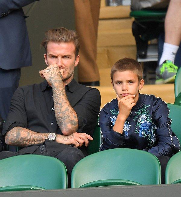 13. David Beckham ve oğlu Romeo James Beckham