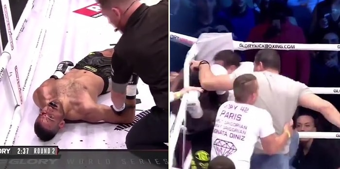 Maçı Bırakan Rakibini Yere Yığan Boksör, Seyircilerin Saldırısına Uğradı