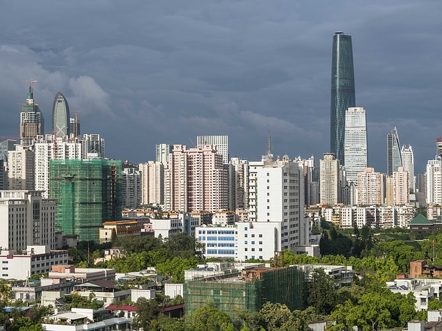 8. Guangzhou Çin 915 bina 7,434 kilometrekare.
