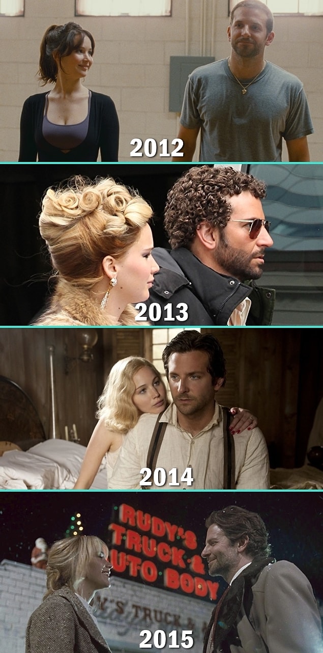 3. Jennifer Lawrence & Bradley Cooper