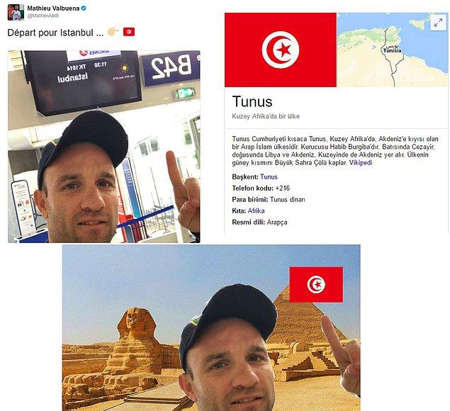13. Türk bayrağı yerine Tunus bayrağı koyunca :)