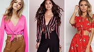 Crop Top'ları ve Omuz Dekoltesini Unutun: Üst Giyimde En Yeni Trend Bağlamalı Bluzler