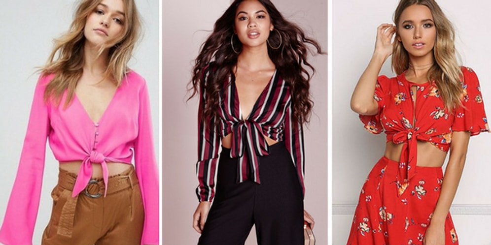 Crop Top'ları ve Omuz Dekoltesini Unutun: Üst Giyimde En Yeni Trend Bağlamalı Bluzler