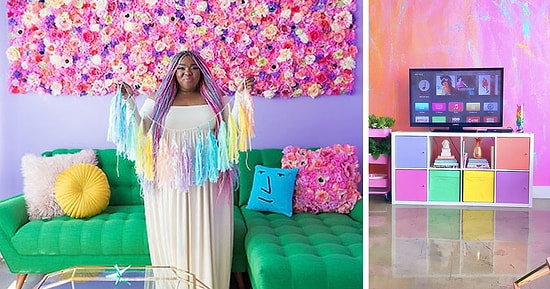 Даже единорог позеленеет от зависти: хозяйка радужной квартиры покорила Instagram