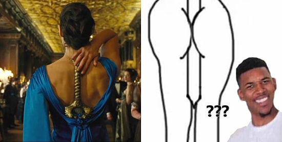 Чудо-женщина и новый тренд соцсетей: девушки засовывают мечи в вечерние платья