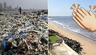 В Индии добровольцы очистили пляж от 5 тысяч тонн мусора
