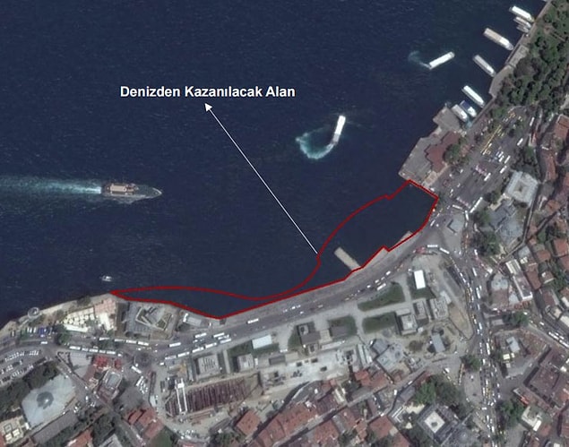 Alanın ‘kazıklama sistemi’yle doldurulmasına karar verildi.
