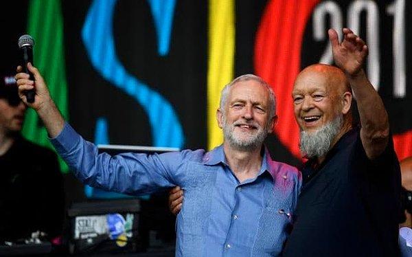 13. İşçi Partisi lideri Jeremy Corbyn ve Glastonbury kurucusu Michael Eavis sahnede bol alkış aldı.