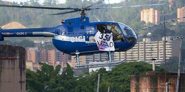 Basına yansıyan bilgilere göre bir güvenlik görevlisi, polis helikopterini ele geçirip başkent üzerinde uçmaya başladı.