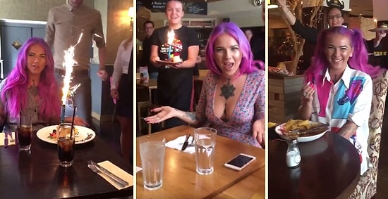 Garsonlara 'Bugün, Onun Doğum Günü' Deyip Fake Doğum Günü Kutlatan Adamdan Efsane Troll