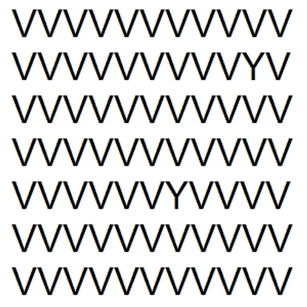 7. Осталось немного! Сколько ''Y'' на картинке?